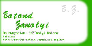 botond zamolyi business card